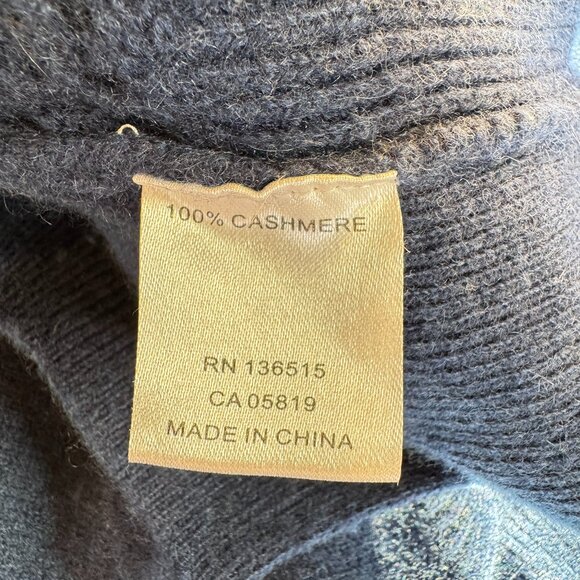 One Grey Day Cashmere & Leather Trim Hoodie Sweater - Picture 11 of 11